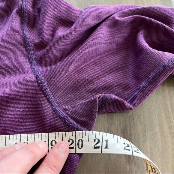 PATAGONIA Women Capilene 1/4 Zip Pullover Baselayer long underwear Purple Medium - Picture 5 of 8